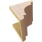 Ekena Millwork 8"W x 8"D x 8"H Wide New Brighton Rough Cedar Woodgrain TimberThane Corbel, Primed Tan CORUR08X08X08NEBRCPR - alternate 6